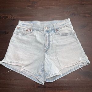 American Eagle Outfitters Women's Faded Blue Jean Shorts
